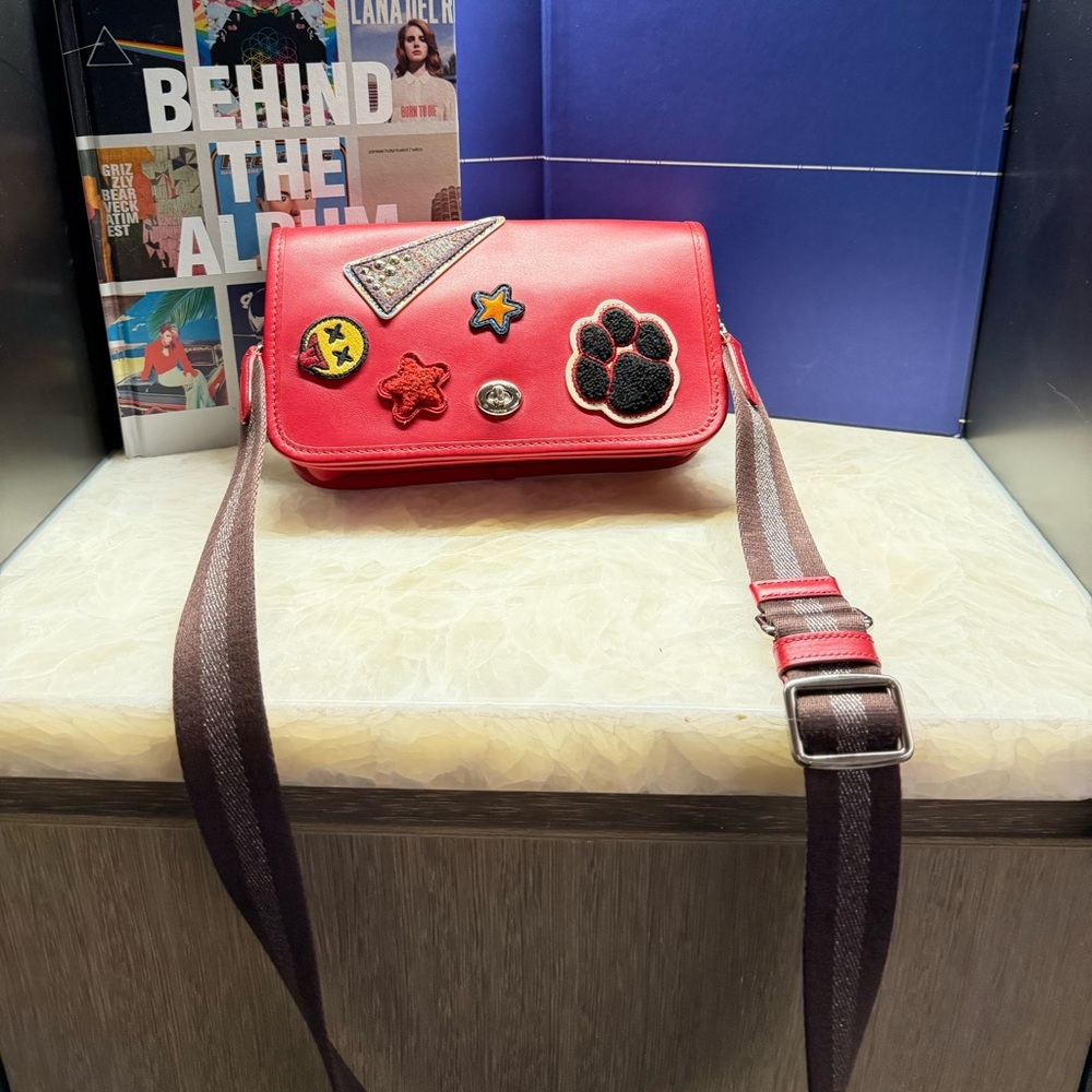 COACH Penny Varsity Patches Crossbody Bag - Picture 2 of 16